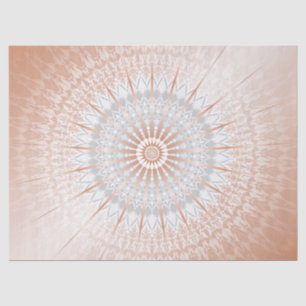 Papier Mousseline Rose Gold Grey Mandala