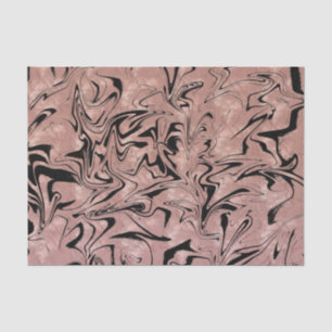 Papier Mousseline Rose Gold Pink Metallic Marble Swirl -> Tourbillon