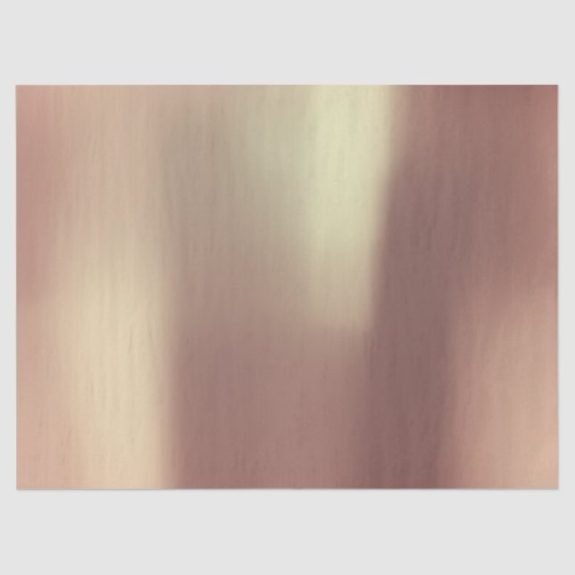 Papier Mousseline Rose Gold Rose Blush Glam Métallique Minimal (Recto)
