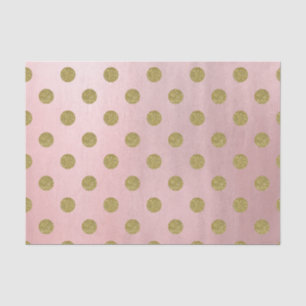 Papier Mousseline Rose Gold Rose Brillant Glamour Points Modernes Él