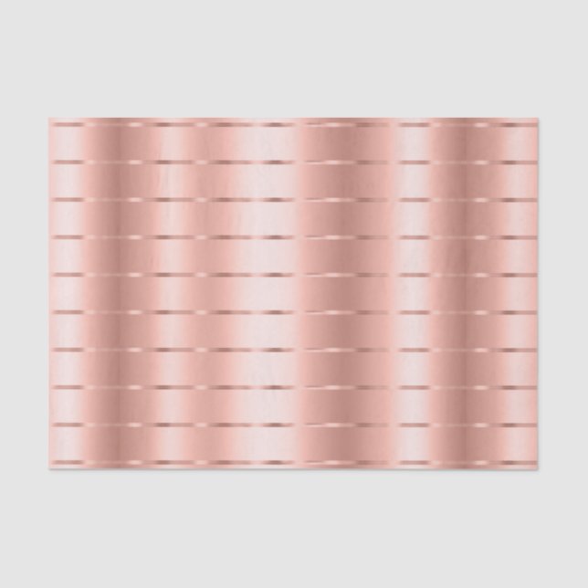 Papier Mousseline Rose Gold Ruban Nœud Mariage (Recto)