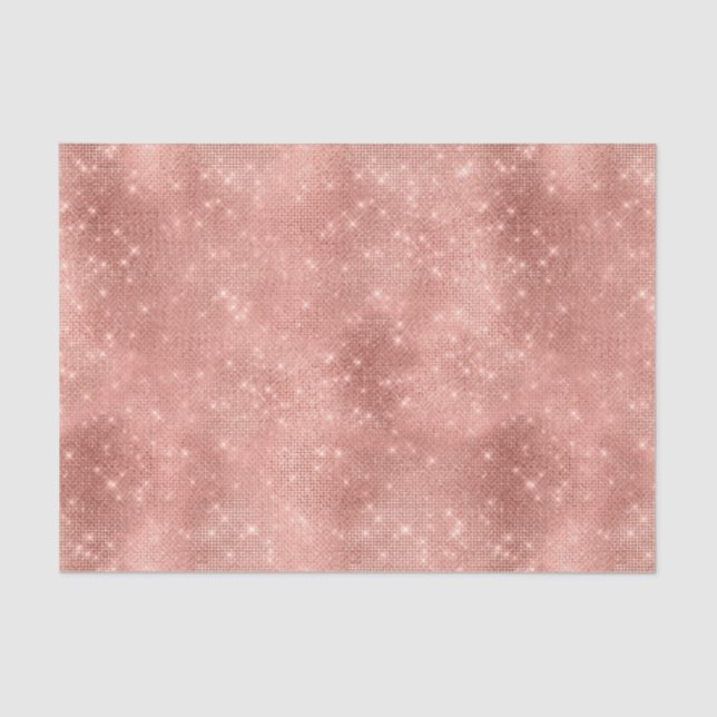 Papier Mousseline Rose Gold Sparkle (Recto)