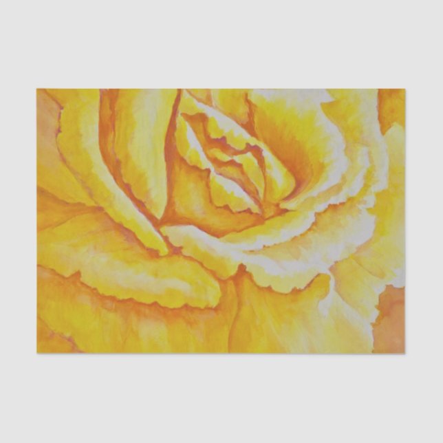 Papier Mousseline Rose jaune (Recto)