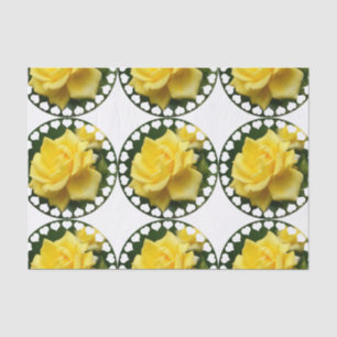 Papier Mousseline Rose jaune du Texas
