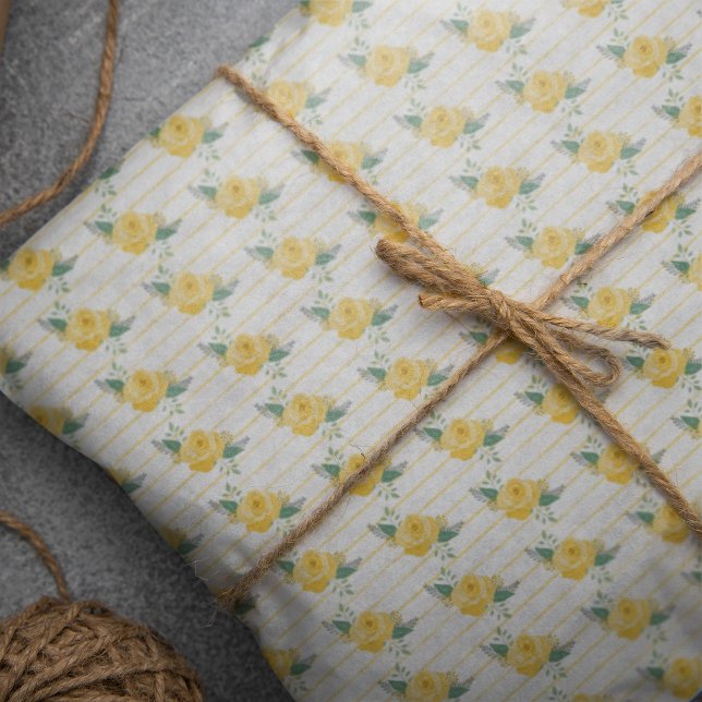 Papier Mousseline Rose jaune simple du Texas (Créateur téléchargé)