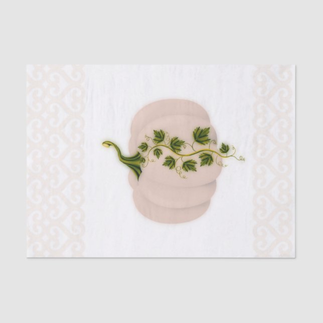 Papier Mousseline Rose Mat Matériel  Baby Shower Mariage d'Automne C (Recto)