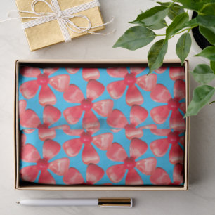 Papier Mousseline Rose MOD Fleur Printemps Été Floral Anniversaire M