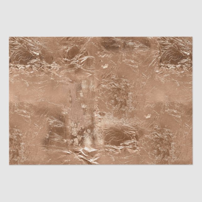 Papier Mousseline Rose Peach Gold Glam (Recto)