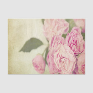 Papier Mousseline Rose, pivoines, cru, floral, grunge, porté,