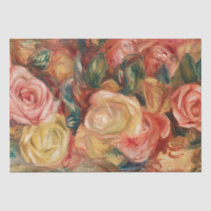Papier Mousseline Rose Renoir Impressionniste Peinture Papier Tissu
