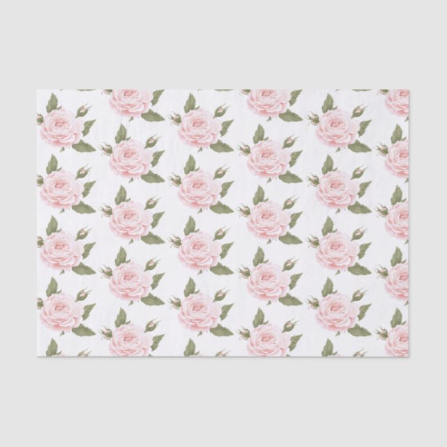 Papier Mousseline Rose Tissu Pink (Recto)
