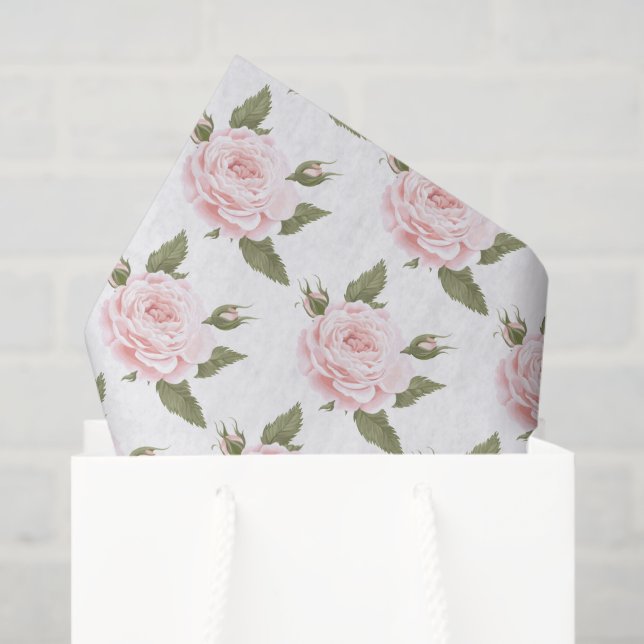 Papier Mousseline Rose Tissu Pink (Sac cadeau)