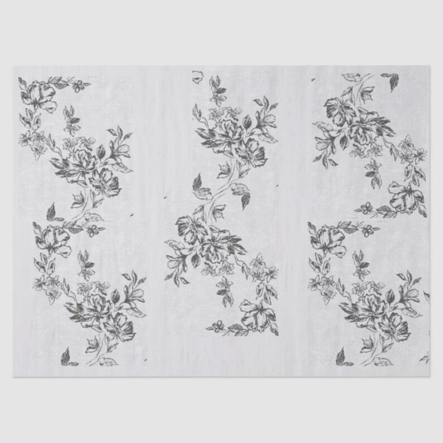 Papier Mousseline Rose victorien (Recto)