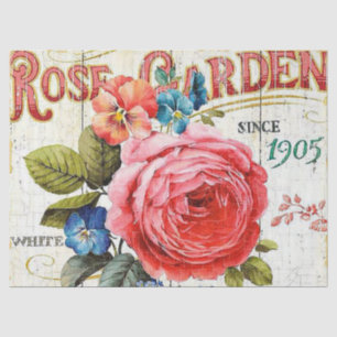 Papier Mousseline rose vintage rose tous les tissus de la partie