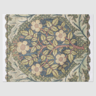 Papier Mousseline Rose Wreath par William Morris