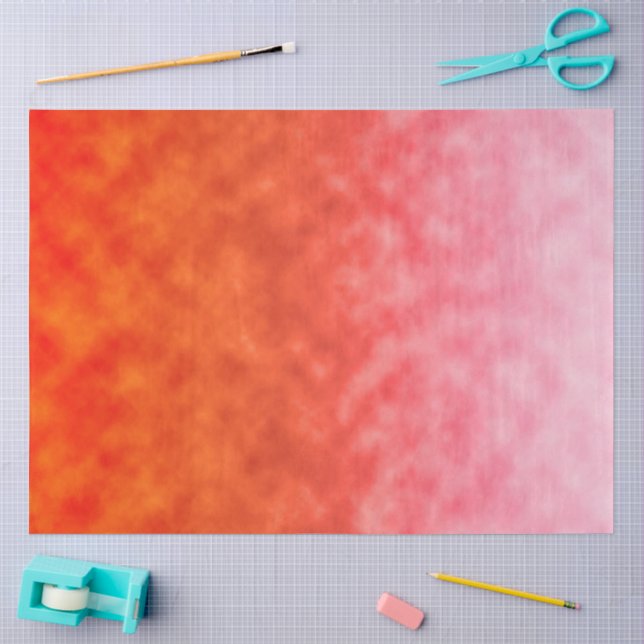 Papier Mousseline Rosée flamboyante (Artisanat)