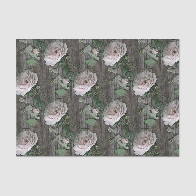 Papier Mousseline Roses (Recto)