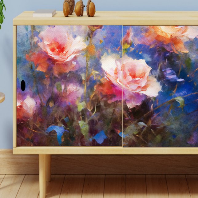 Papier Mousseline Roses Bleus grandir dans ma page de découpage de j (Créateur téléchargé)