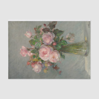 Papier Mousseline Roses dans un vase