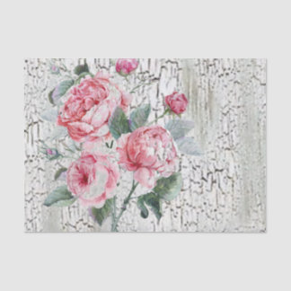 Papier Mousseline Roses de craquement et de cru