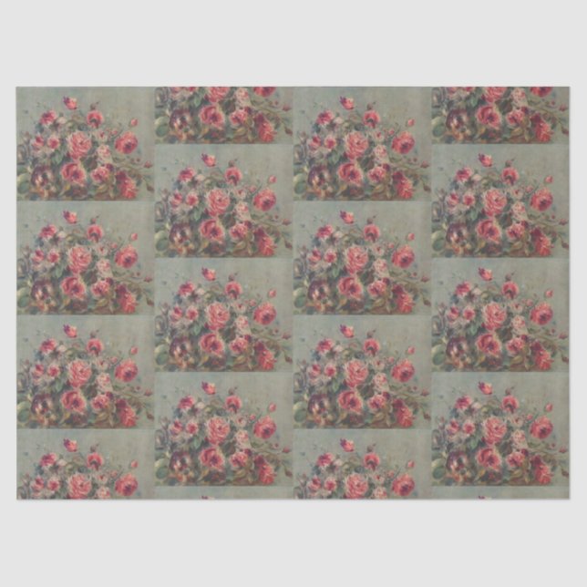 Papier Mousseline Roses de Vargemont par Pierre-Auguste Renoir (Recto)