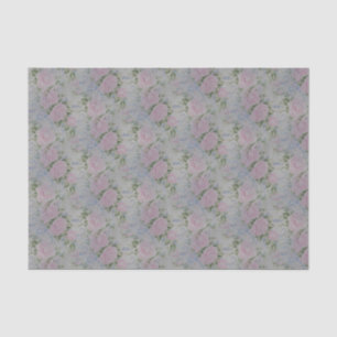 Papier Mousseline Roses Florales Roses Vintage