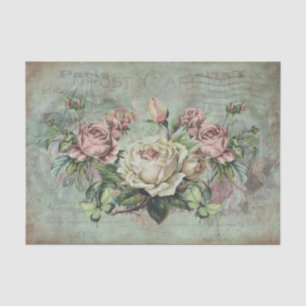 Papier Mousseline Roses frappants sur Arrière - plan gris Vintage