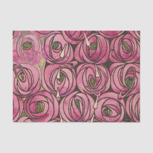 Papier Mousseline Roses par Charles Mackintosh  (Recto)