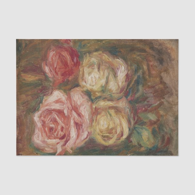 Papier Mousseline Roses par Renoir (Recto)