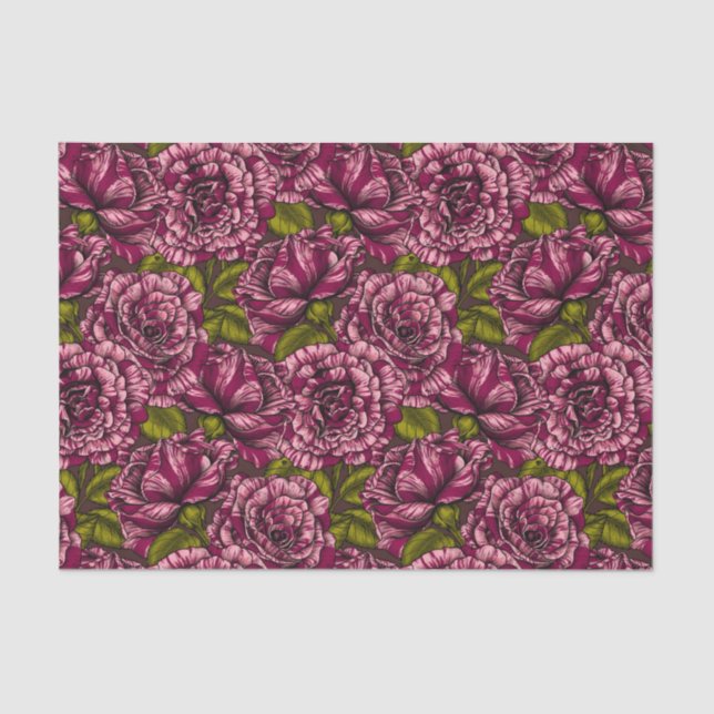 Papier Mousseline Roses pour vous (Recto)