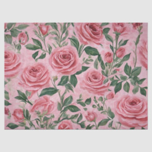 Papier Mousseline Roses roses