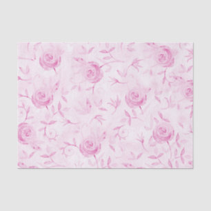 Papier Mousseline Roses Roses Fleurs Roses Elégantes Découpe de Dama