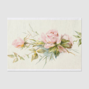 Papier Mousseline Roses roses vintages