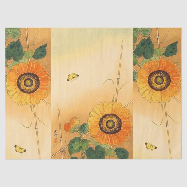 Papier Mousseline ROSES ROUGES ET BOUTEILLES JAUNES Floral noir (Recto)