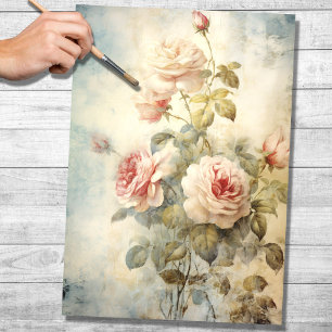 PAPIER MOUSSELINE ROSES VINTAGES 3