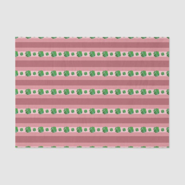 Papier Mousseline Rosette Succulents Papier Tissu (Recto)