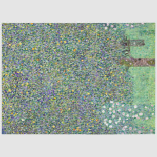 Papier Mousseline Rosiers Sous Les Arbres, Gustav Klimt