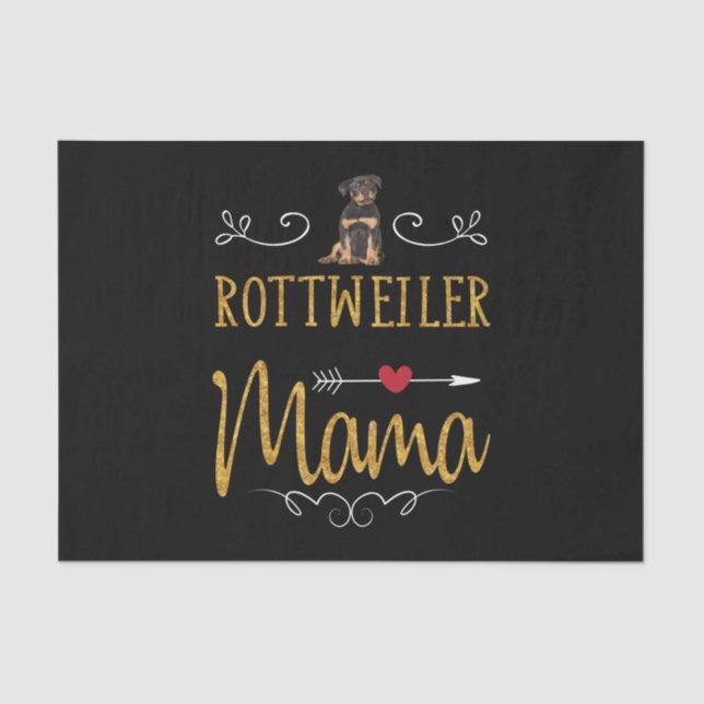 Papier Mousseline Rottweiler (Recto)