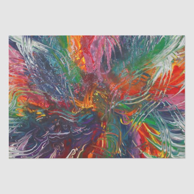 Papier Mousseline Roue de spectre de couleurs (Recto)