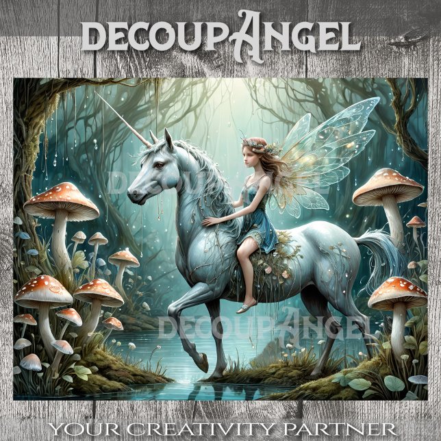 Papier Mousseline Roue enchantée - Découpage - (Créateur téléchargé)