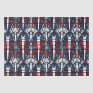 Papier Mousseline Rouge Blanc Bleu Patriotique Vitrail 4 Juillet