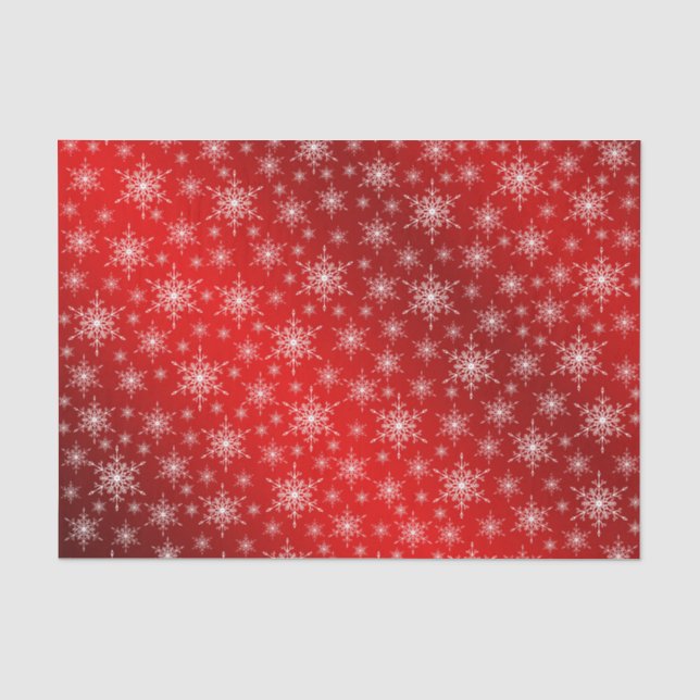 Papier Mousseline rouge, blanc, étoile, étoiles, Noël + échantillon, (Recto)