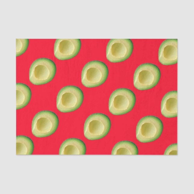 Papier Mousseline Rouge couleur Avocados Vert 4Rita (Recto)