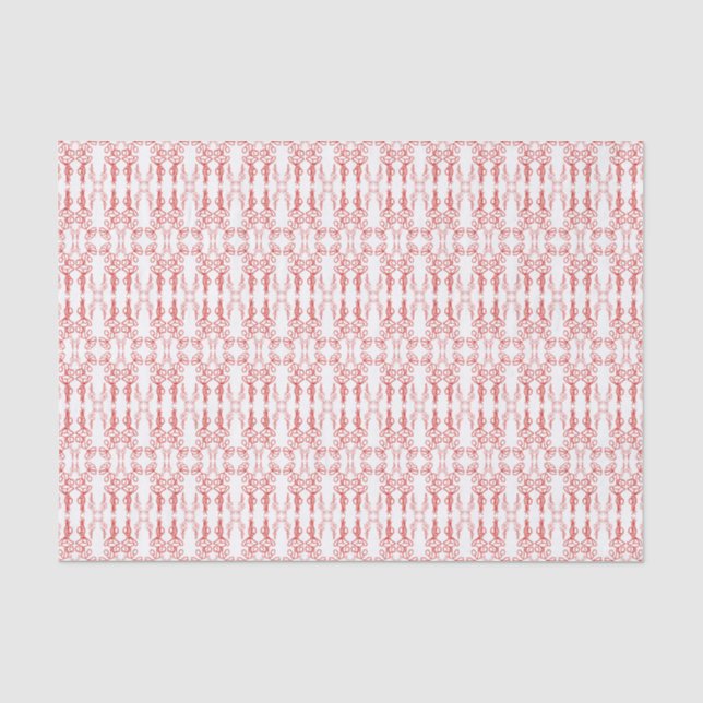 Papier Mousseline Rouge floral chic sur le contour de fleur de pavot (Recto)