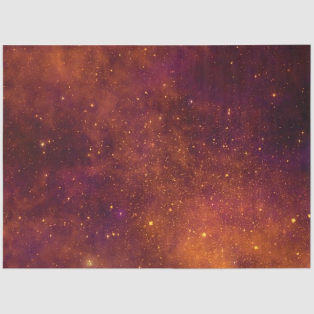 Papier Mousseline Rouge Galaxy Series Design 5 (Recto)
