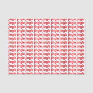Papier Mousseline Rouge Jingle