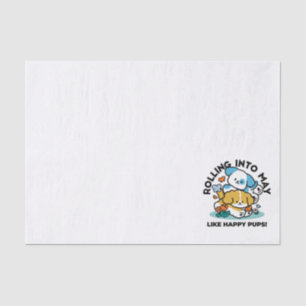 Papier Mousseline Rouler En Mai Comme De Joyeux Pups - Mignonne Chie