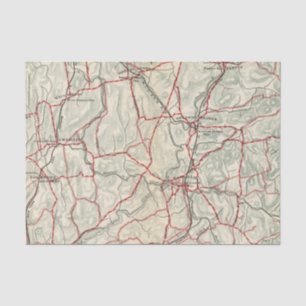 Papier Mousseline Routes de bicyclette à New York et Connecticut 12