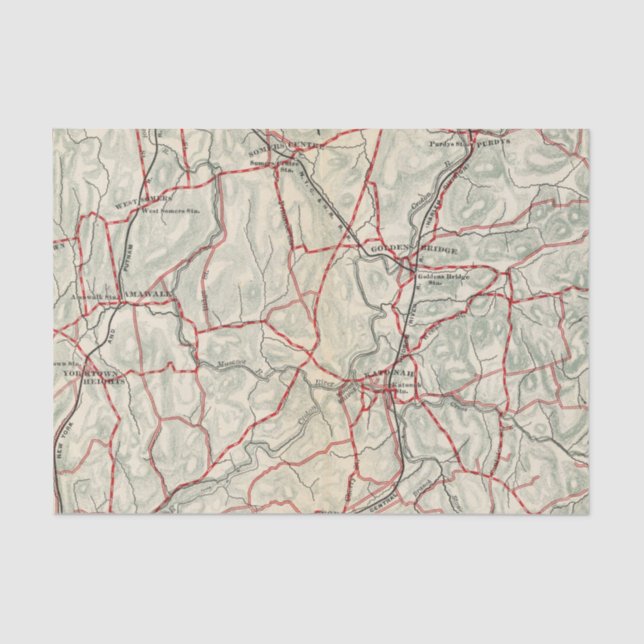 Papier Mousseline Routes de bicyclette à New York et Connecticut 12 (Recto)