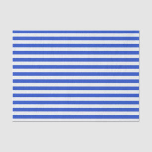 Papier Mousseline Royal Blue Combination Stripes par Shirley Taylor